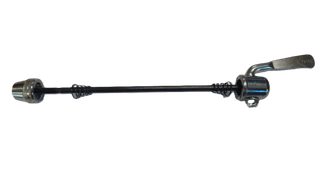 164mm - Rear Q/R Steel Silver Skewer - Not Safe For Disc Brakes