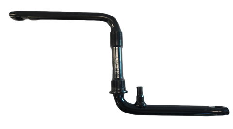 152mm - One Piece Crank With Pivot - Steel, Black