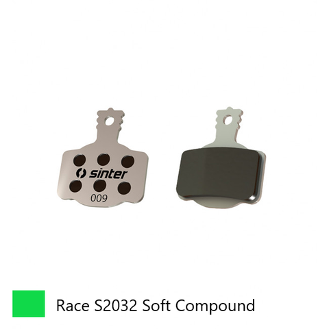 BRAKE DISC PADS - ROAD & MTB RACE pads (Extra bite), GREEN, Campagnolo | Magura MT Sport, MT Trail (FW), MT2, MT4, MT6, MT8. Campagnolo Road Disc - Quality Sinter product Made in Slovenia