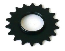 FIXED COG - Screw On, Steel, 1/8 x 18T, BLACK