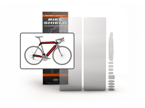 Bikeshield Fullpack Oversized  (Bike protection that is Tough, Totally clear, non-yellowing, lightweight, self-healing, transparent and shock absorbing, Easy to Apply without heat or water)