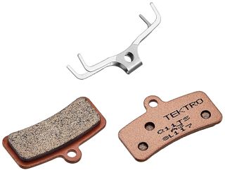 Sorry temp o/s see 8540  TEKTRO DISC BRAKE PADS - For 4 Piston Caliper with spring return, sintered type, Ti Colour., Q11TS