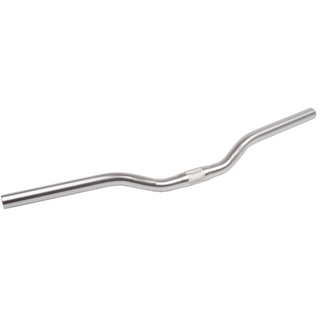 `A NEW ITEM - HANDLEBAR  25.4mm, 68cm Wide, 40mm Rise, Alloy  SILVER