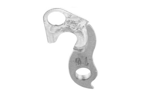 META CNC DERAILLEUR HANGER  - Model 16, Material 6061 T651 Aviation Aluminium, CNC Machined, Silver, SPECIALIZED (PILO D38)