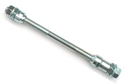 AXLE - Rear, 3/8" x 26T x 185mm, with Cone & Nut
