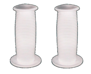 GRIPS  Mushroom , Tricycle, 65mm length, 19mm hole, WHITE