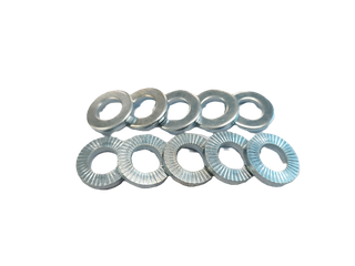 WASHER - Knurled Washer, ID 10mm, OD 18mm, Thickness 3mm. (Bag of 10)