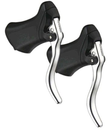 Tektro Brake Levers, RL-340 Q/R and return spring  SILVER/BLACK  (Sold In Pairs) Quality TEKTRO product