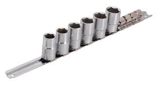 Unior Socket set 1/2" on rail ( 14, 15, 16, 17, 18, 19mm ) 629700 Professional Bicycle Tool, quality guaranteed