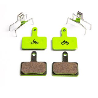 H/D E-Bike DISC brake pads, 2 PAIRS, SEMI METALLIC, Shimano Deore (BR-M515/475/525/465/495)Tektro, Clarks (designed to deliver maximum performance & LONGER LIFE)