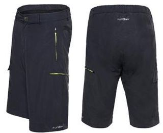 Mens  Baggy Shorts FUNKIER , POLICORO / Black, XL, mesh lining inc chamois