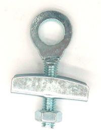 CHAIN ADJUSTER - For 3/8" Axle, SILVER (Sold Individually)