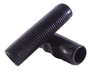 GRIPS  PVC, 4 Finger Type w/grooves, 110mm, BLACK (workshop packaging)  22.2mm