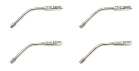 CABLE GUIDE - Flexible Angle Noodle, For V Brake, Stainless Steel, SILVER (Bag of 4)