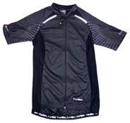 BLACK JERSEY  -  Funkier Firenze, Short Sleeve Full Zip Womens SMALL