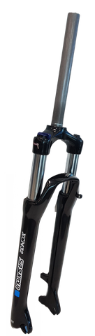 SUSPENSION FORK  29, Threadless,  XCM 32mm Stanchions. Hydraulic Lock-Out. Alloy Lowers. CroMo Steerer. 1 1/8. 9mm Drop Outs. Disc ONLY. 100mm Travel, Gloss BLACK YS728 (47mm Offset)