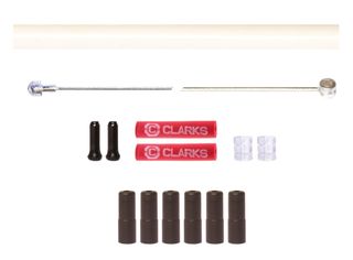 BRAKE KIT front & rear,- Universal INNER & OUTER, 2000 &1000mm Stainless Steel cables, 5mm 2P WHITE 1700mm housing, w/ 6 ferrules & 2 x donuts