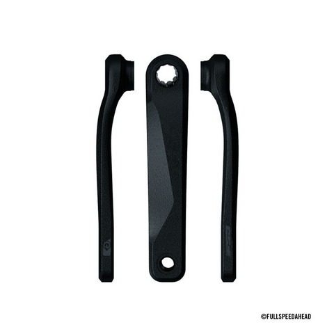 `A NEW ITEM - E-BIKE CRANKS - FSA E-Bike Bosch Gen4 Armset - 160mm ISIS - Painted matt Black w/side FSA logo w/o Bolt