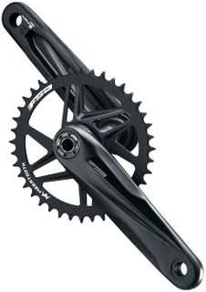 `A NEW ITEM - Chainwheel - Gossamer Pro AGX+ DM 1X SMN MegaExo F24 40T(A) 172.5mm 2-Tone Black w/o BB, CKM-6138S/DM/S