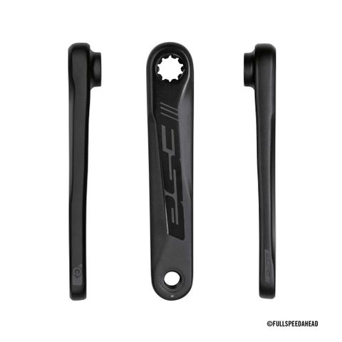`A NEW ITEM - E-BIKE CRANKS - FSA E-bike Armset - 170mm ISIS - 2-Tone Black w/FSA logo w/o Bolt