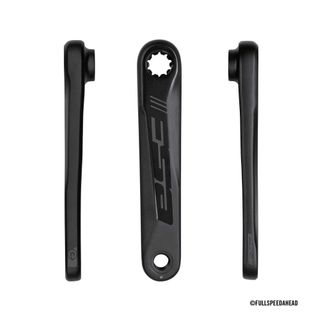 `A NEW ITEM - E-BIKE CRANKS - FSA E-bike Armset - 170mm ISIS - 2-Tone Black w/FSA logo w/o Bolt