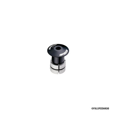 `A NEW ITEM - Compression/Threadless Fork Tension adjuster - Anod Black 1-1/8" w/FSA logo w/Stainless bolt,TH-883-1