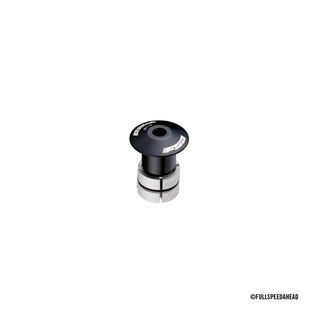 `A NEW ITEM - Compression/Threadless Fork Tension adjuster - Anod Black 1-1/8" w/FSA logo w/Stainless bolt,TH-883-1