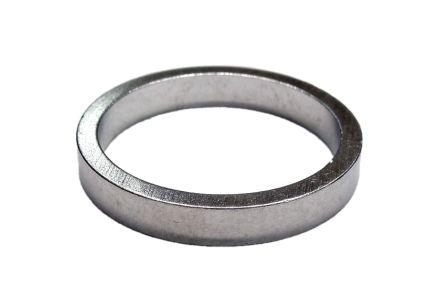 SPACER  Alloy, 1 1/8 silver 5mm