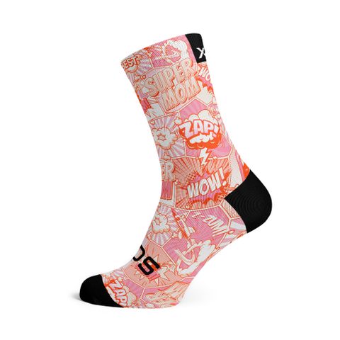 Super Mom  - Size M  (US 5-9) - SOX Footwear Performance Socks  -  1 Pair