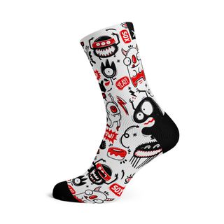Monster  - Size M  (US 5-9) - SOX Footwear Performance Socks  -  1 Pair