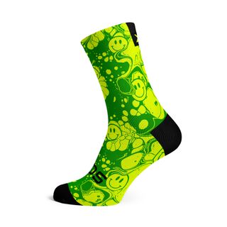 Neon Slide Yellow  - Size M  (US 5-9) - SOX Footwear Performance Socks  -  1 Pair