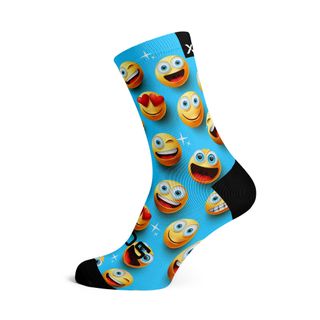 Emoji  - Size M  (US 5-9) - SOX Footwear Performance Socks  -  1 Pair