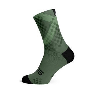 X Olive  - Size L  (US 9-13) - SOX Footwear Performance Socks  -  1 Pair