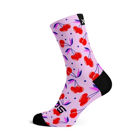 Cherry Pink  - Size S  (US 1Y-5) - SOX Footwear Performance Socks  -  1 Pair