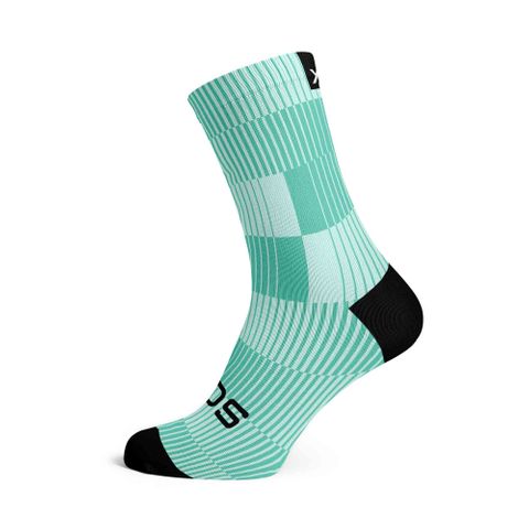 Slight Turquoise  - Size M  (US 5-9) - SOX Footwear Performance Socks  -  1 Pair