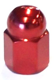 VALVE CAP NUT RED
