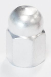 VALVE CAP NUT SILVER D-015