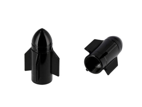 `A NEW ITEM - Valve Cap Black 28mm GUIDED MISSILE, A/V (sold individually)
