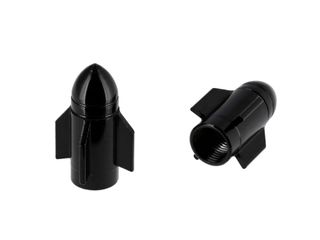 `A NEW ITEM - Valve Cap Black 28mm GUIDED MISSILE, A/V (sold individually)