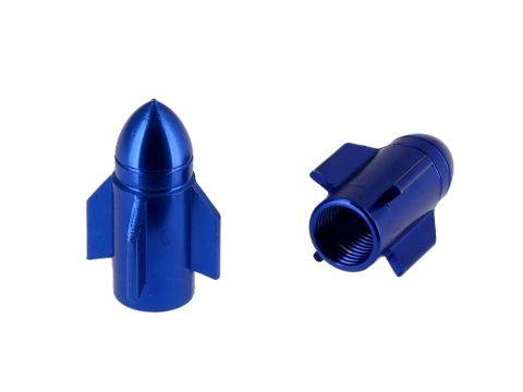 `A NEW ITEM - Valve Cap Blue 28mm GUIDED MISSILE, A/V (sold individually)
