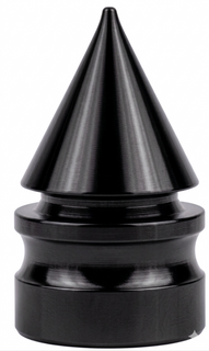 `A NEW ITEM - Valve Cap Pointed Cone, Black, A/V (sold individually)