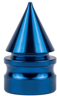 `A NEW ITEM - Valve Cap Pointed Cone, Blue, A/V (sold individually)