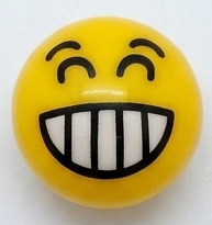 `A NEW ITEM - Valve Cap EMOJI - Super Smile, A/V (sold individually)