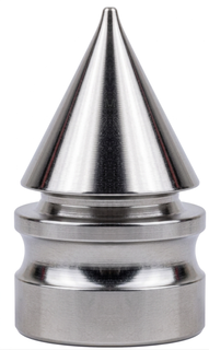 `A NEW ITEM - Valve Cap Pointed Cone, Silver, A/V (sold individually)
