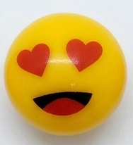 `A NEW ITEM - Valve Cap EMOJI - Love Eyes, A/V (sold individually)