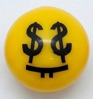 `A NEW ITEM - Valve Cap EMOJI - Money Eyes, A/V (sold individually)