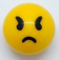 `A NEW ITEM - Valve Cap EMOJI - Angry, A/V (sold individually)