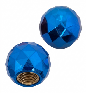 `A NEW ITEM - Valve Cap DISCO BALL - Blue, A/V (sold individually)