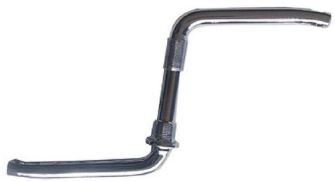 109mm - One Piece Crank With Hexagon Hole & No Pivot - Steel, Silver