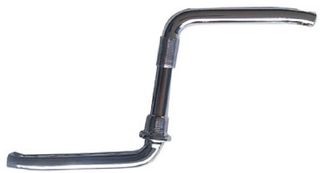 109mm - One Piece Crank With Hexagon Hole & No Pivot - Steel, Silver